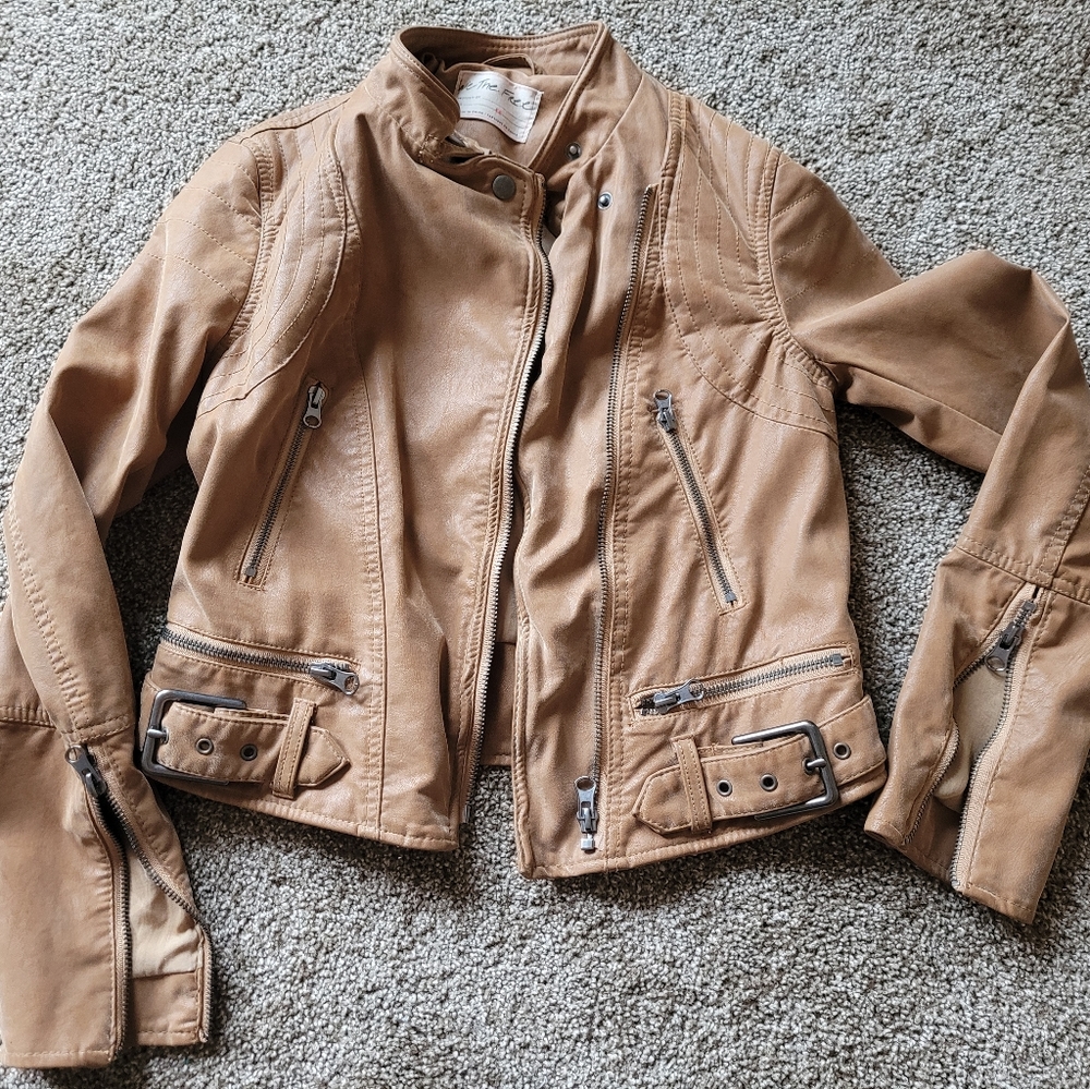 Free People xs Pleather Jacket